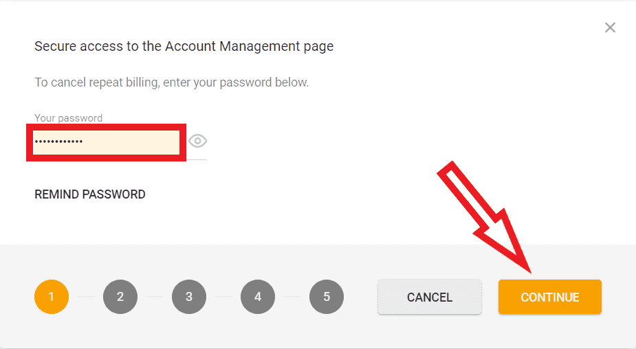 clickandflirt delete account - enter password