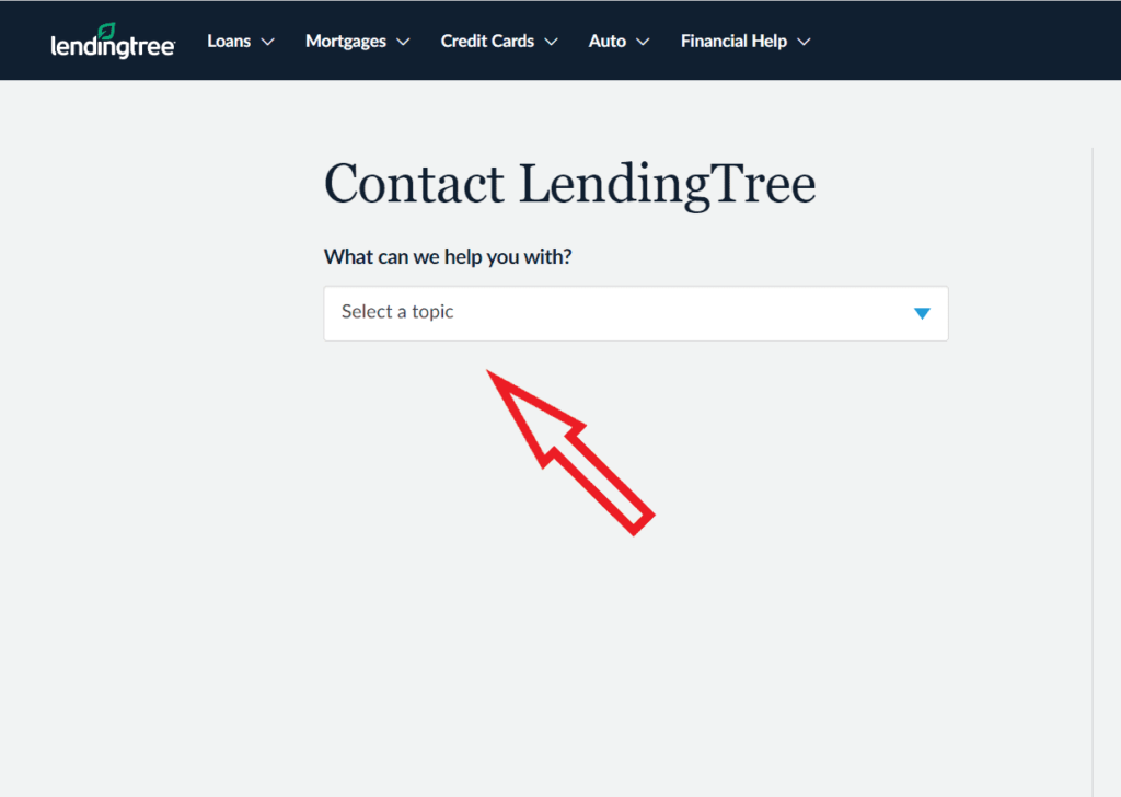 delete lendingtree account select option