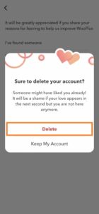 How to Delete WooPlus Account 7