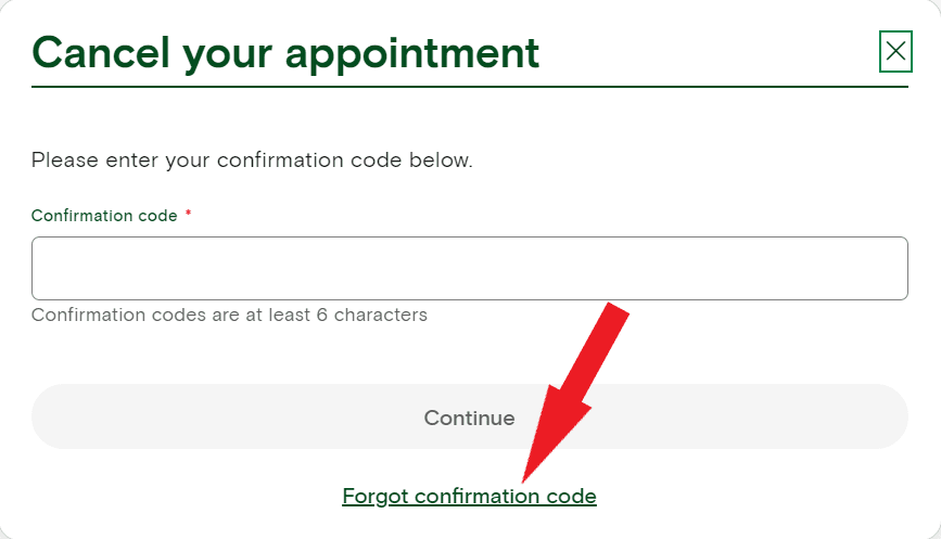 How to cancel Quest Appointment when you don't have the Appointment Confirmation Code 1