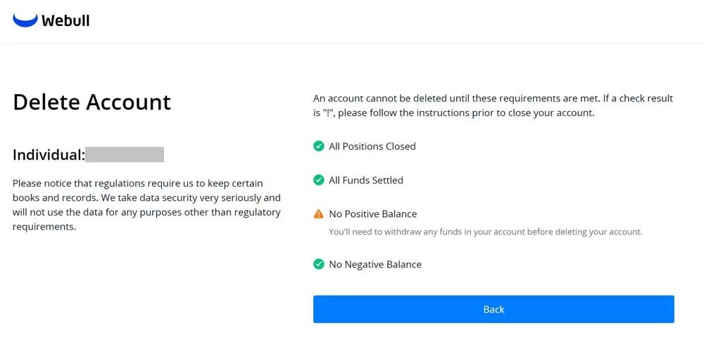 How to Delete Webull Account on Website 3