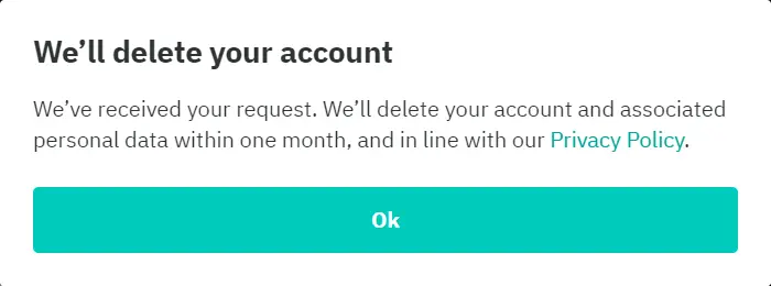 How to Delete Deliveroo Account by Using Website 07