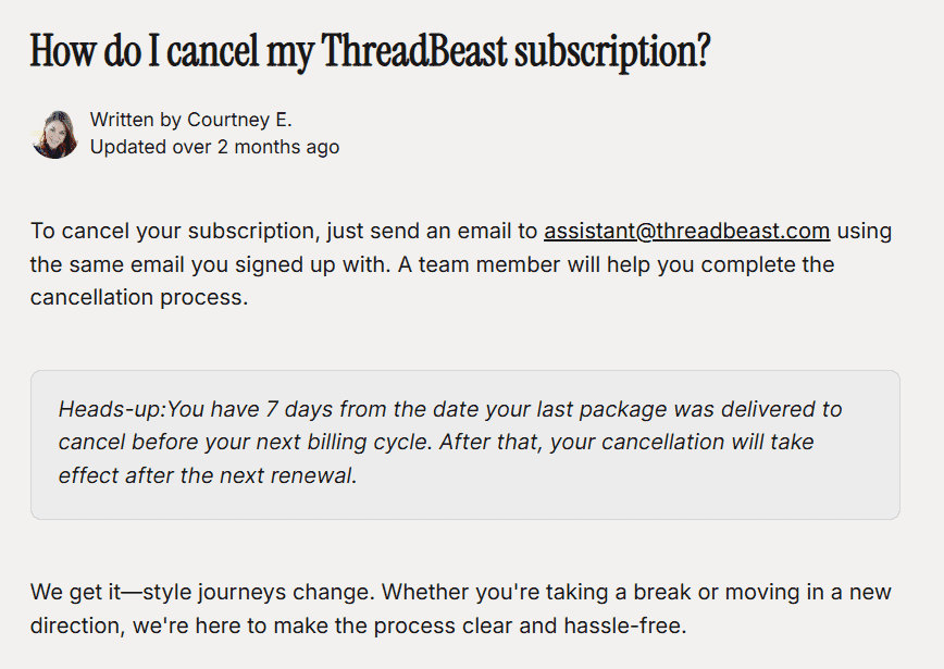 How to Cancel ThreadBeast Subscription? - 5 Easy Steps! 2 How to Cancel ThreadBeast subscription