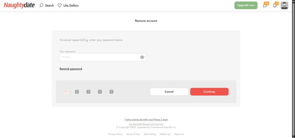 NaughtyDate Delete Account Guide: Quick & Safe Steps (2025) 3
NaughtyDate Delete Account 3